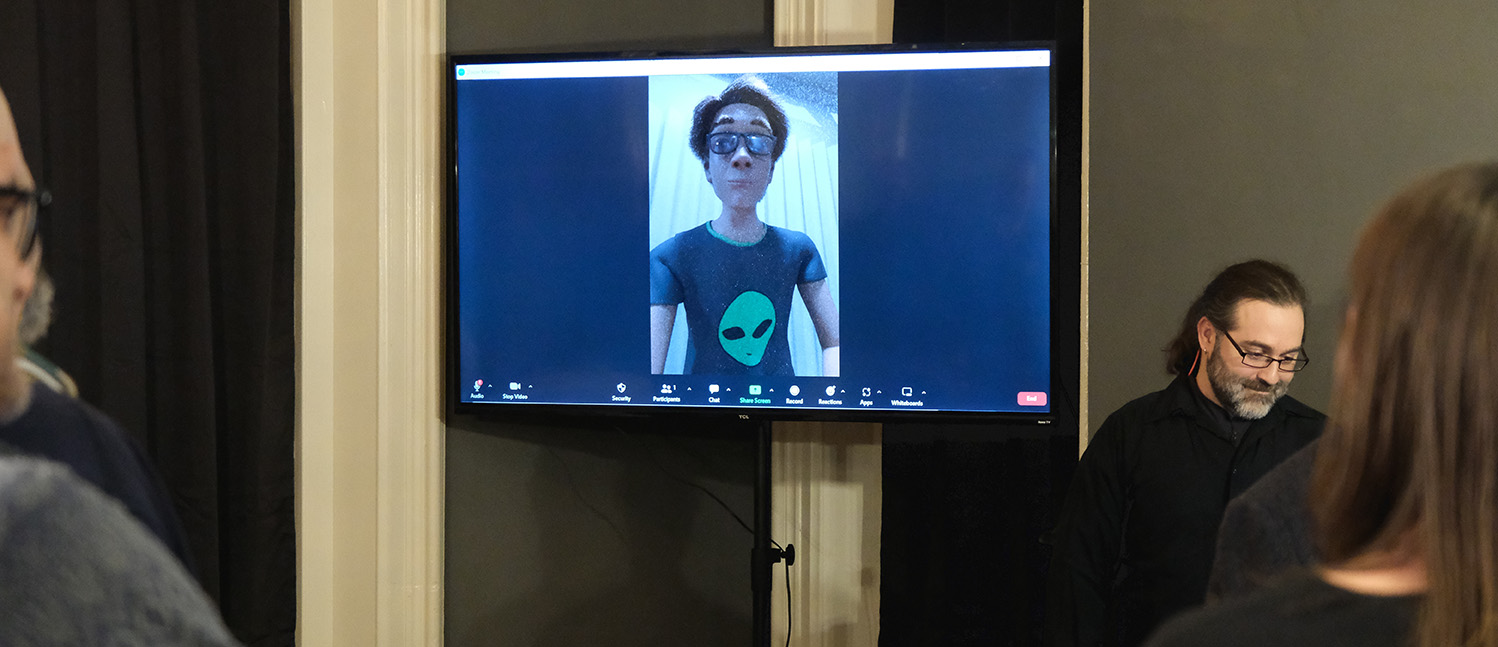 A zoom call with the film's animated star.